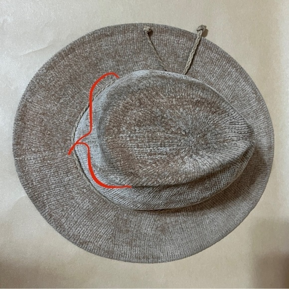 Anthropologie | Chenille Fedora Floppy Western Hat Neutral One Size - Picture 6 of 14
